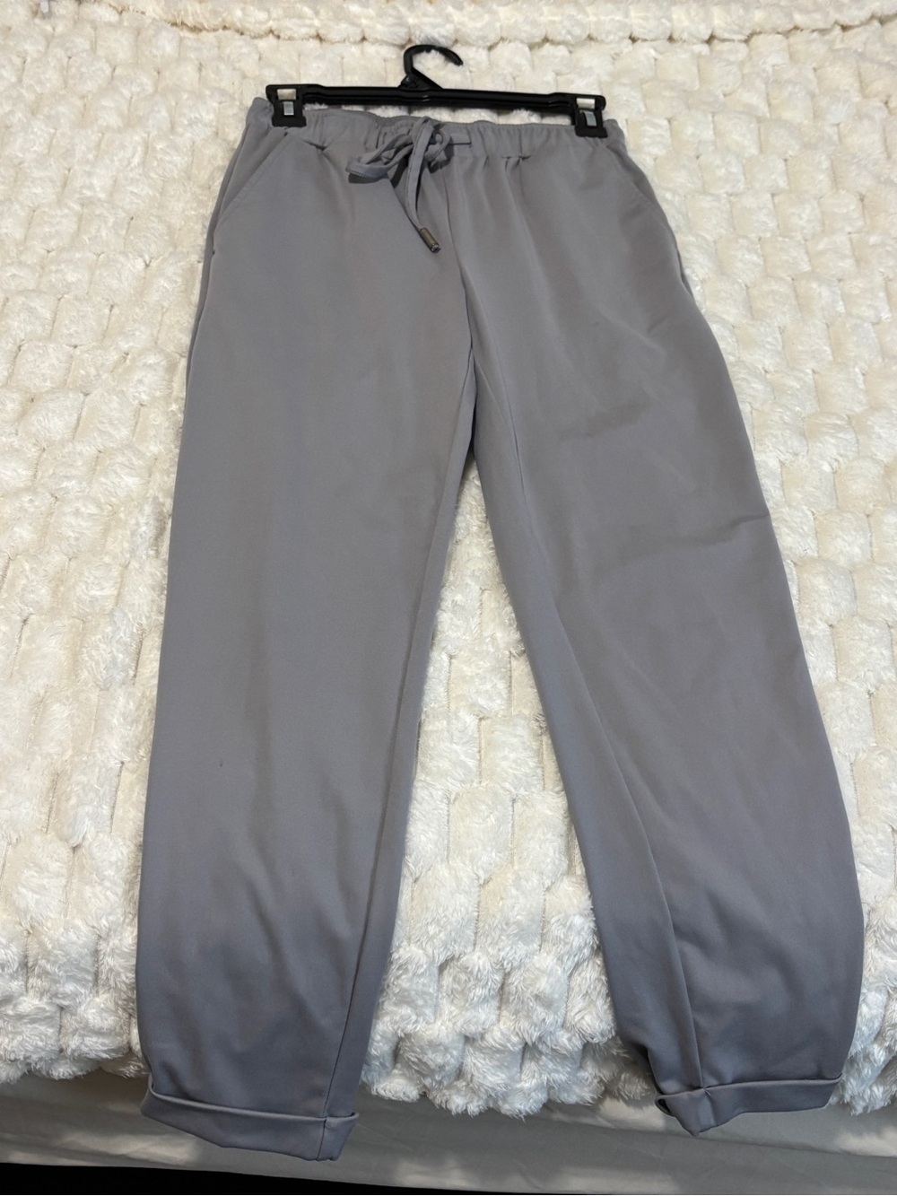 Rachel Zoe Light Gray Drawstring Track Pants